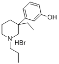 3-Ethyl-3-(3-hydroxyphenyl)-1-propylpiperidine hydrobromide 结构式