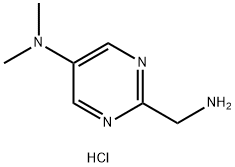 2-(Aminomethyl)-N,N-dimethylpyrimidin-5-amine hydrochloride Structure