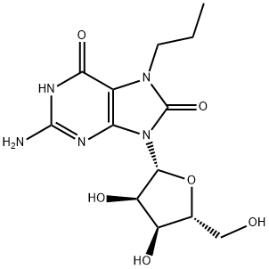 7-propyl-8-oxoguanosine Structure
