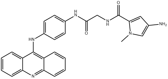 126092-91-9 N-(2-((4-(9-acridinylamino)phenyl)amino)-2-oxoethyl)-4-amino-1-methyl-1H-pyrrole-2-carboxamide