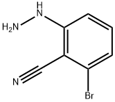 2-BROMO-6-HYDRAZINYLBENZONITRILE,1260982-77-1,结构式