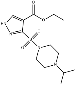 Ethyl3-[(4-isopropylpiperazin-1-yl)sulfonyl]-1H-pyrazole-4-carboxylate|