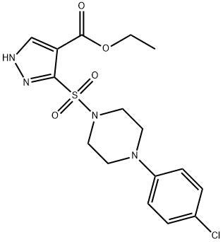 Ethyl3-{[4-(4-chlorophenyl)piperazin-1-yl]sulfonyl}-1H-pyrazole-4-carboxylate price.