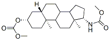 [(3S,5S,10S,13S,17S)-17-(methoxycarbonylamino)-10,13-dimethyl-2,3,4,5, 6,7,8,9,11,12,14,15,16,17-tetradecahydro-1H-cyclopenta[a]phenanthren-3 -yl] methyl carbonate,126109-41-9,结构式