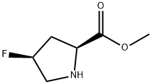顺式-4-氟-L-脯氨酸甲酯(盐酸盐) 结构式