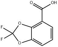 2,2-Difluoro-1,3-benzodioxole-4-carboxylic acid Struktur