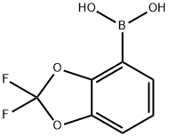 2,2-DIFLUOROBENZO[1,3]DIOXOLE-4-BORONIC ACID,126120-87-4,结构式