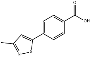 4-(3-Methyl-isothiazol-5-yl)-benzoic acid Struktur