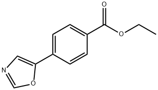 4-(5-噁唑基)苯甲酸乙酯 结构式