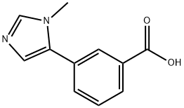3-(1-甲基-5-咪唑基)苯甲酸, 1261269-06-0, 结构式