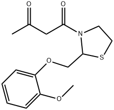 126127-93-3 1-[2-[(2-methoxyphenoxy)methyl]thiazolidin-3-yl]butane-1,3-dione