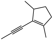 Cyclopentene, 1,3-dimethyl-2-(1-propynyl)- (9CI),126133-14-0,结构式