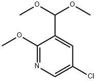 5-Chloro-3-(dimethoxymethyl)-2-methoxypyridine Structure