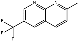 2-Methyl-6-(trifluoromethyl)-1,8-naphthyridine 结构式