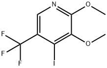 4-ヨード-2,3-ジメトキシ-5-(トリフルオロメチル)ピリジン 化学構造式