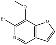 6-Bromo-7-methoxyfuro[3,2-c]pyridine Structure