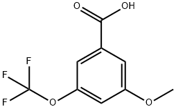 3-Methoxy-5-(trifluoroMethoxy)benzoic acid,1261442-97-0,结构式