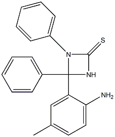 (Z)-((2-Amino-5-methylphenyl)phenylmethylene)phenylthiourea Structure