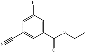 ethyl 3-cyano-5-fluorobenzoate 化学構造式