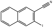 2-Naphthalenecarbonitrile, 3-iodo- Structure