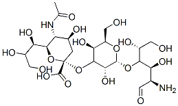 (2S,4S,5R,6R)-5-acetamido-2-[(2R,3R,4S,5S,6R)-2-[(2R,3R,4R,5R)-5-amino-1,2,4-trihydroxy-6-oxo-hexan-3-yl]oxy-3,5-dihydroxy-6-(hydroxymethyl)oxan-4-yl]oxy-4-hydroxy-6-[(1R,2R)-1,2,3-trihydroxypropyl]oxane-2-carboxylic acid,126151-66-4,结构式