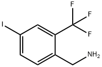 Benzenemethanamine, 4-iodo-2-(trifluoromethyl)- 化学構造式