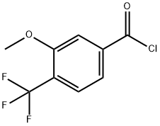 3-Methoxy-4-(trifluoromethyl)benzoylchloride 结构式