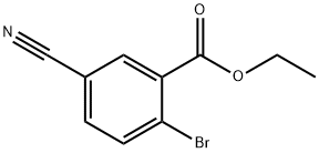 2-溴-5-氰基苯甲酸乙酯,1261585-44-7,结构式