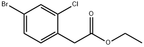 4-Bromo-2-chlorobenzeneacetic Acid Ethyl Ester Struktur