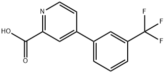 4-[3-(三氟甲基)苯基]吡啶-2-羧酸,1261637-33-5,结构式