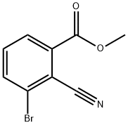Benzoic acid, 3-broMo-2-cyano-, Methyl ester Struktur