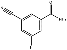 3-cyano-5-fluorobenzaMide 结构式