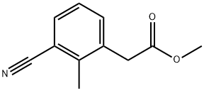 3-CYANO-2-METHYLPHENYLACETIC ACID METHYL ESTER Structure