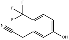 Benzeneacetonitrile, 5-hydroxy-2-(trifluoromethyl)- Structure