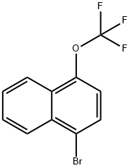 Naphthalene, 1-bromo-4-(trifluoromethoxy)- Structure