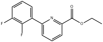 6-(2,3-二氟苯基)吡啶甲酸乙酯, 1261831-63-3, 结构式