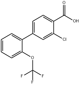 2-クロロ-4-[2-(トリフルオロメトキシ)フェニル]安息香酸 price.
