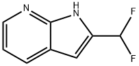 2-(DIFLUOROMETHYL)-1H-PYRROLO[2,3-B]PYRIDINE, 1261844-48-7, 结构式
