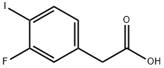 2-(3-fluoro-4-iodophenyl)acetic acid Struktur