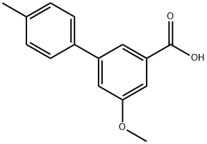 5-Methoxy-3-(4-Methylphenyl)benzoic acid,1261889-23-9,结构式