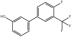 4'-フルオロ-3'-(トリフルオロメチル)-[1,1'-ビフェニル]-3-オール 化学構造式