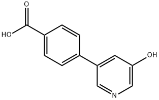 5-(4-Carboxyphenyl)-3-hydroxypyridine Struktur