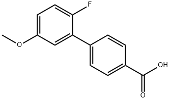 4-(2-Fluoro-5-methoxyphenyl)benzoic acid Struktur