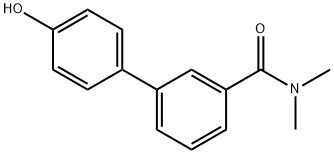 4-[3-(N,N-DiMethylaMinocarbonyl)phenyl]phenol Struktur
