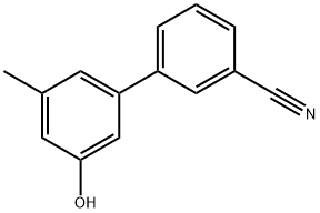 5-(3-Cyanophenyl)-3-methylphenol Struktur
