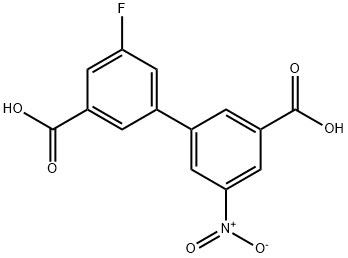 3-(3-羧基-5-氟苯基)-5-硝基苯甲酸,1261898-31-0,结构式
