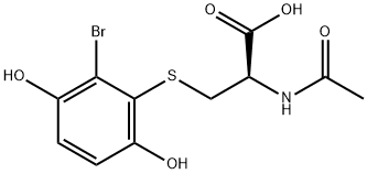 2-bromo-3-(N-acetylcystein-S-yl)hydroquinone 结构式