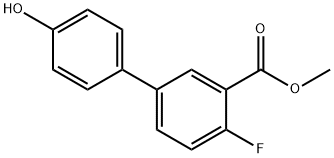 Methyl 4-fluoro-4'-hydroxybiphenyl-3-carboxylate,1261900-28-0,结构式