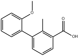 3-(2-甲氧基苯基)-2-甲基苯甲酸 结构式