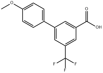 4'-Methoxy-5-(trifluoroMethyl)-[1,1'-biphenyl]-3-carboxylic acid Structure